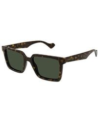 Gucci - Sunglasses Square Full Rim, Dark Havana Frame And Bottle Lens Gg1540S002 - Lyst