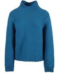 Liviana Conti - Wool Blend High Neck Jumper - Lyst