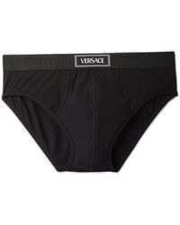 Versace - 90s Logo-waistband Stretched Briefs - Lyst