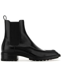 Saint Laurent - Black Leather Chelsea Joe Ankle Boots - Lyst