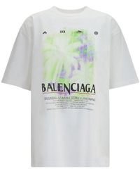 Balenciaga - White Cotton T - Lyst