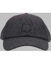 Maison Kitsuné - Fox Head Baseball Cap Cotton Hat - Lyst