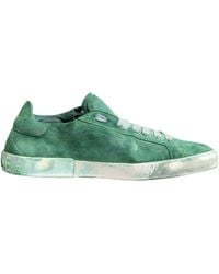 Dolce & Gabbana - Suade Dg Logo Sole Low Top Sneakers Shoes Suede Leather - Lyst