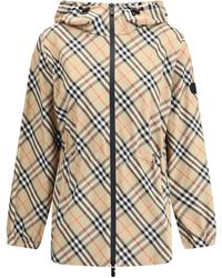 Burberry - Archivio Check Hooded Jacket - Lyst