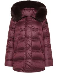 Peuterey - Puffer Jacket Takan With Fur Trim Goose Down - Lyst
