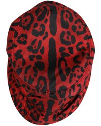 Dolce & Gabbana - Nylon Leopard Print Bucket Cap Hat - Lyst