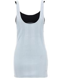 The Attico - Logo Ribbed Top - Lyst