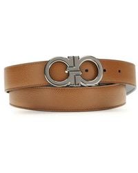 Ferragamo - Brown Calf Leather Bos Taurus Regular Belt - Lyst