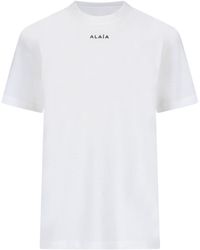 Alaïa - Logo T-shirt - Lyst