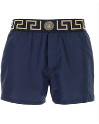 水着 Versace Swim Short Boxer Poly Golfo Fabric - New Logo Versace Poly golfo fabric swim boxer with new logo | The
