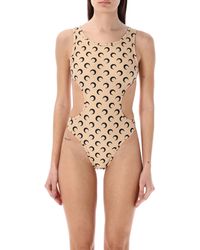 Marine Serre - All-Over Moon One-Piece Swimsuit - Lyst