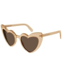Saint Laurent - Heart Sunglasses - Lyst