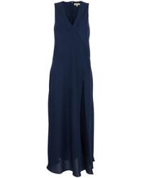 MICHAEL Michael Kors - Sleeveless Long Dress With V Neck And Rear Zip Closure - Lyst