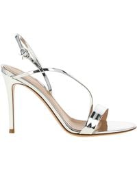 Gianvito Rossi - Solid Open Round Toe Heels - Lyst