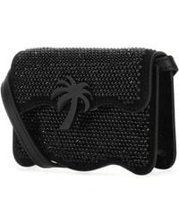 Palm Angels - Embellished Leather Micro Palm Beach Crossbody Bag Borse A Tracolla - Lyst