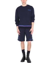 Missoni - Embroidered Logo And Jacquard Insert Bermuda Cotton Short - Lyst