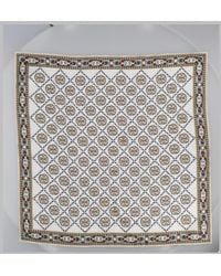 Tory Burch - Foulard Deco T Monogram Silk Scarf - Lyst
