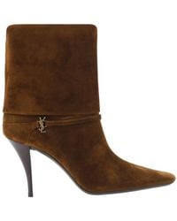 Saint Laurent - Ricky 90 Dream Booties Shoes - Lyst