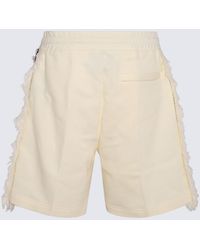 RITOS - Cream Cotton Shorts - Lyst