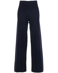 Max Mara - Pants With Elastic Waist Viscose Trousers - Lyst