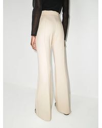 Ferragamo - High-Waist Flared Trousers - Lyst