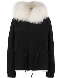 MR & MRS - Hooded Short Parka Lamb Puffer Jackets - Lyst