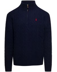 Polo Ralph Lauren - Cable Knit Sweater Wool And Cashmere Tops - Lyst