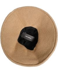 Dolce & Gabbana - Cotton Knit Widebrim Bucket Capello Hat Virgin Wool - Lyst
