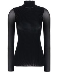 Le Plain - Top Mesh High-Neck Tops - Lyst