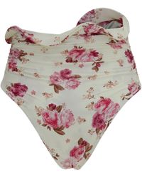 Magda Butrym - Bikini Bottom Floral-Print Polyamide Swimwear - Lyst