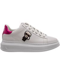 Karl Lagerfeld Shoes Leather Sneakers Sneakers K/ikonik Kapri - Pink