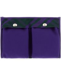 Burberry - Printed Canvas Shopping Clutch - Lyst