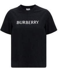 Burberry - Logo Cotton T-Shirt - Lyst