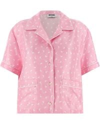 Moschino - Oversized Printed Shirt - Lyst