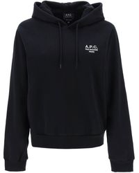 A.P.C. - 'serena' Hoodie With Logo Embroidery - Lyst