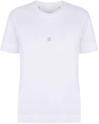 Givenchy - 4G Embroidered Crewneck T-Shirt - Lyst