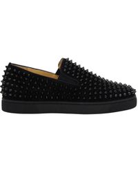 Christian Louboutin Roller-Boat Slip-Ons for Men - Up to 26% off