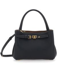 Tod's - T-String Handbag With Adjustable And Removable Shoulder Strap And Buckled Belt Detail On The Front - Lyst