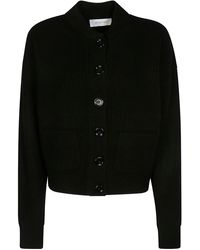 Sportmax - Buttoned Long-sleeved Cardigan - Lyst