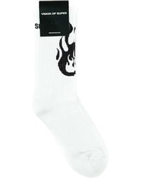 Vision Of Super - Socks With Flame Logo - Lyst