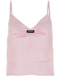 Miu Miu - Pastel Satin Tank Top - Lyst