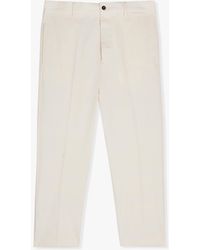 Doppiaa - Aaugusto Straight-leg Cotton Trousers - Lyst