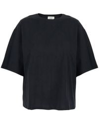 Loulou de Saison - Cotton Boxy Design Crew Neck T-Shirt For Tshirts And Polo Shirts - Lyst
