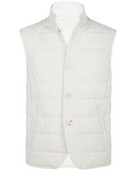 Eleventy - Reversible Quilted Vest - Lyst