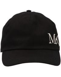 McQueen - Oversize Cap Cotton - Lyst