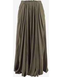 Sa Su Phi - Long Pleated Skirt Cotton - Lyst