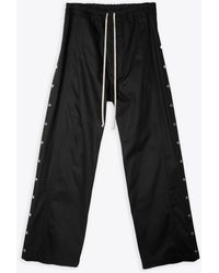 Rick Owens DRKSHDW - Pusher Pants Black Twill baggy Pant With Side Snaps - Pusher Pant - Lyst