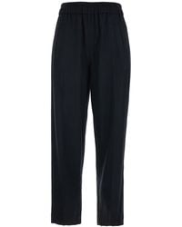 Tela - Tech Fabric Pants With Elastic Waist For Viscose Virgin Wool Elastane Trousers - Lyst