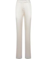 Womens Trousers White Slacks and Chinos Slacks and Chinos Etro Trousers Etro Chinook Tailored Wool Blend Pants in Ivory 