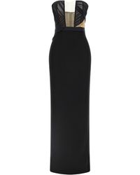 Nensi Dojaka - 'Corsetted Draped Maxi' Dress - Lyst